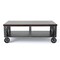 Contemporary Home Living 48" Rustic Brown and Black Rectangular Coffee Table
